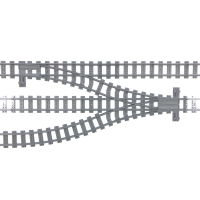 Drieweg wissel R104 (triple switch)